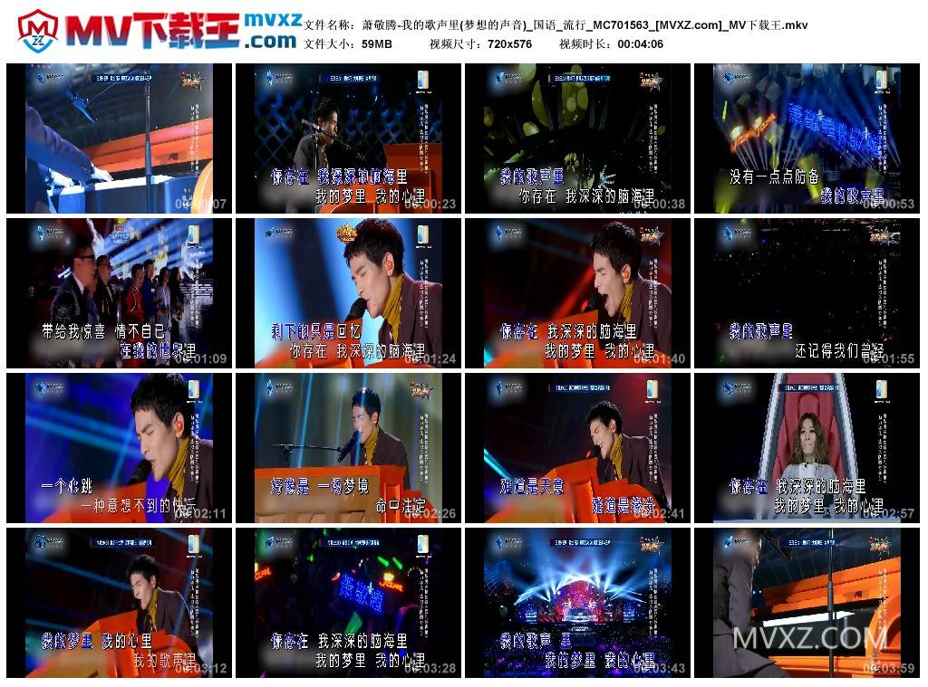 萧敬腾-我的歌声里(梦想的声音)_国语_流行_MC701563